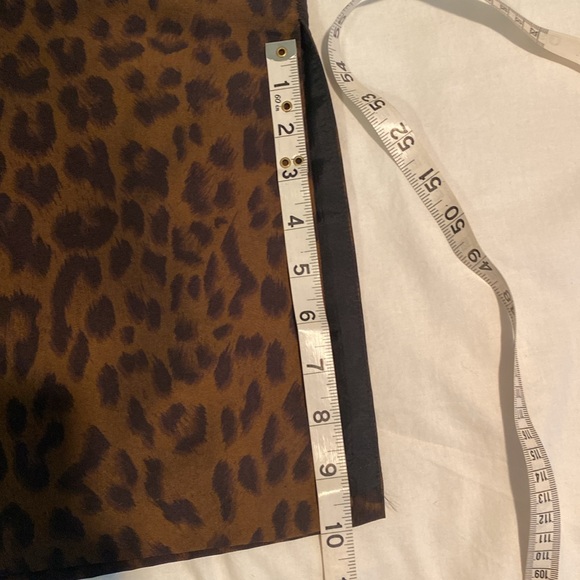 Club Monaco tafetta leopard print skirt - Picture 8 of 10